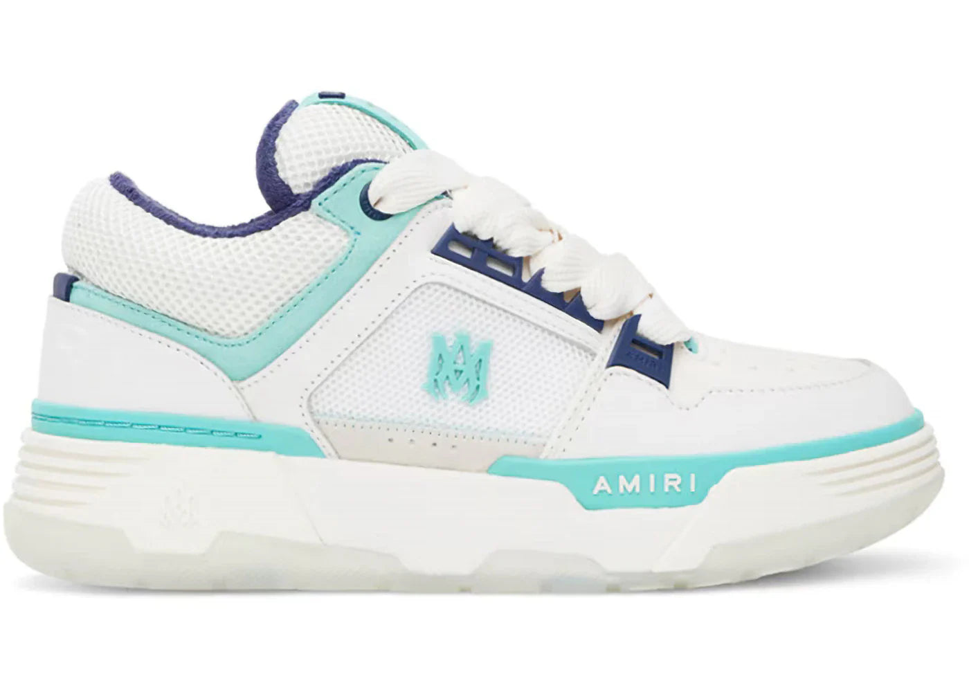 Amiri Ma-1 Blanc Bleu Clair