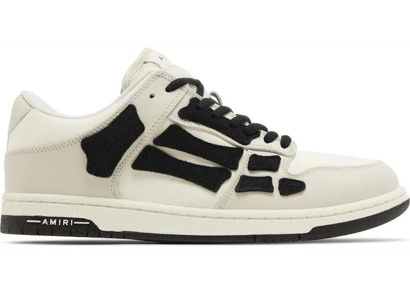 Amiri Skel Top Low Beige Noir