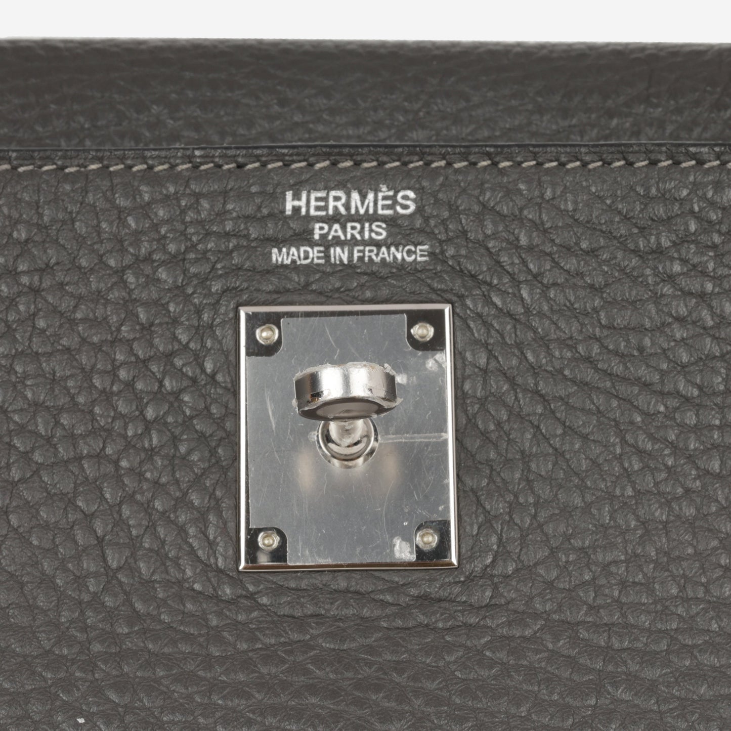 Hermès Kelly 35 - Graphite Clemence | Palladium Hardware