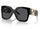 Lunettes de soleil rectangulaires Versace Runway noires
