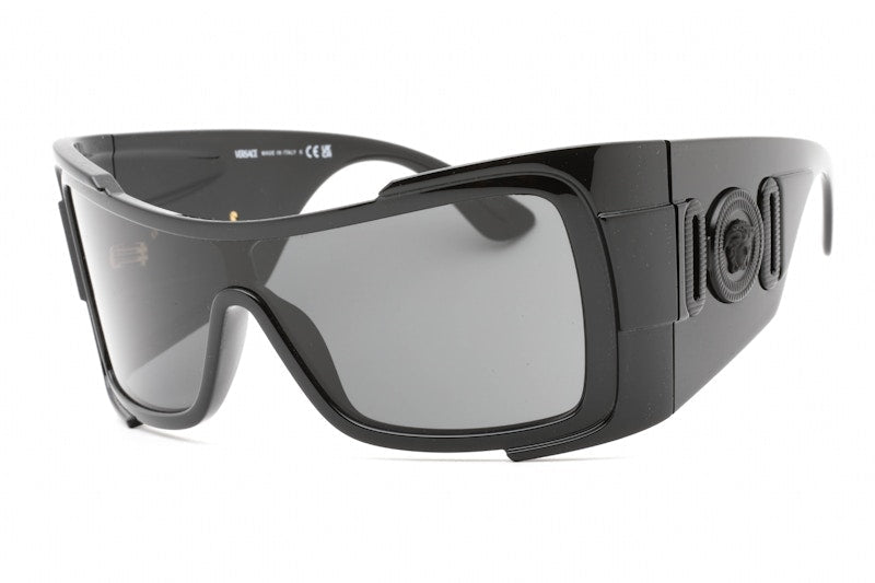 Lunettes de soleil Versace Shield noir/gris foncé