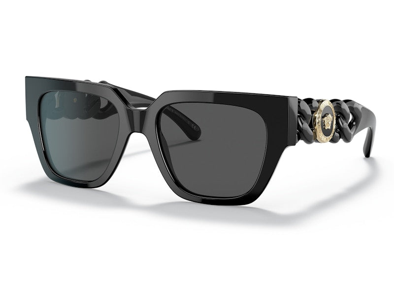 Lunettes de soleil carrées Versace noires