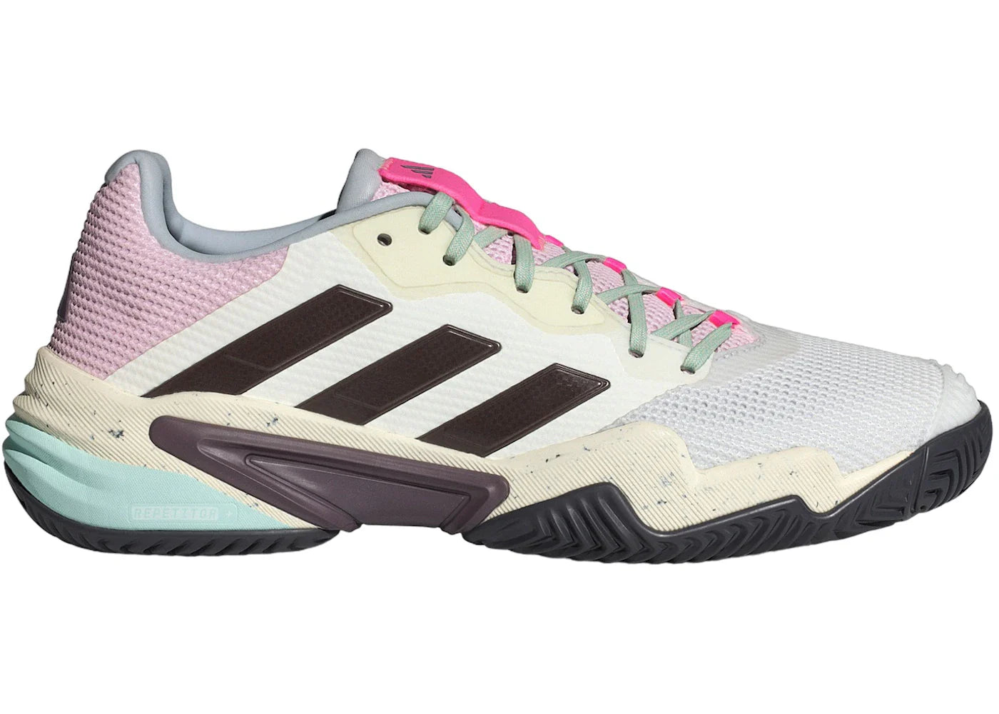 adidas Barricade 13 Blanc Cristal Aurora Met. Vert Semi Étincelle