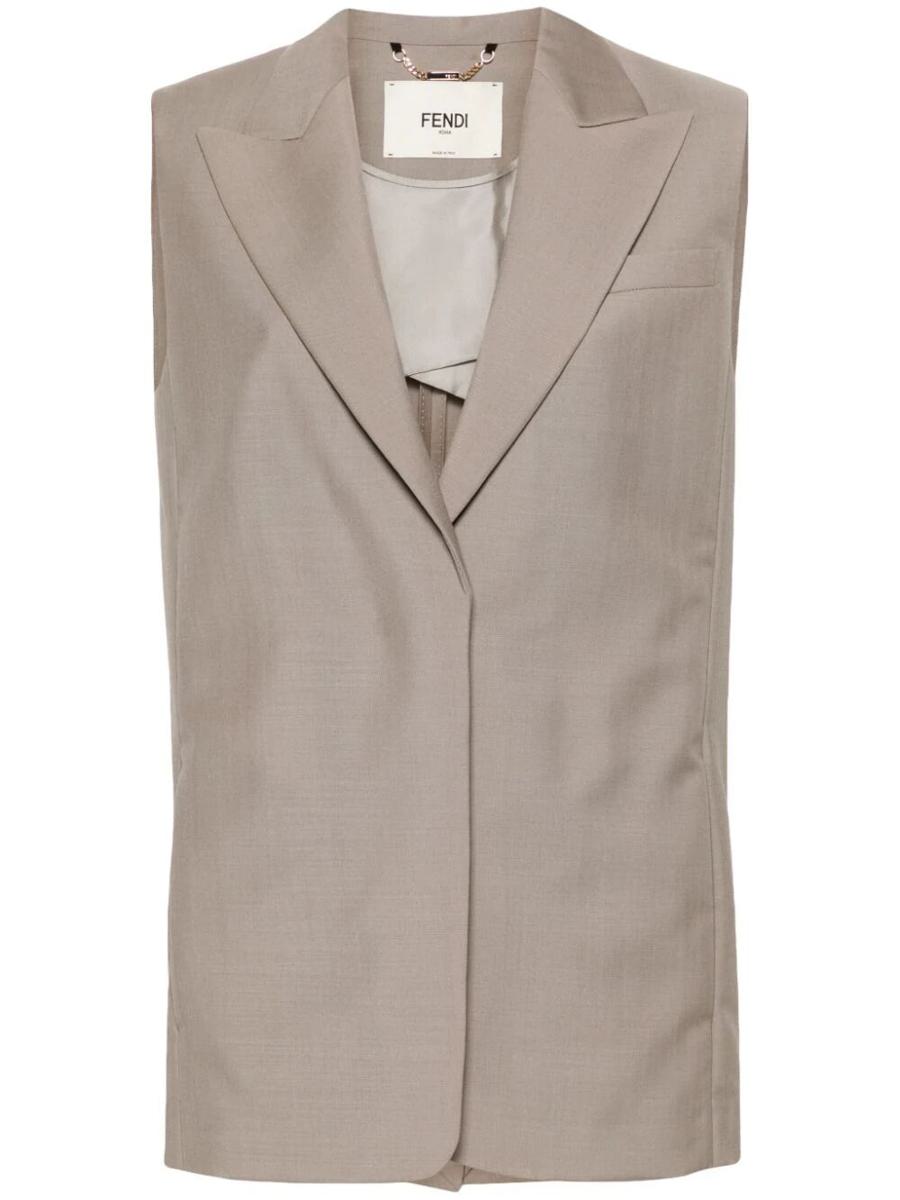 Fendi Tailored Mohair Vest Clothing
