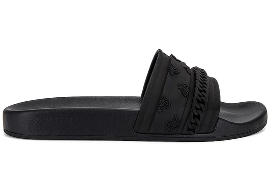Claquettes moulées Amiri Bandana Noir Noir