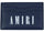 Porte-cartes en cuir avec logo Amiri bleu marine