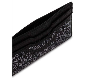 Porte-cartes bandana Amiri Pebbled noir