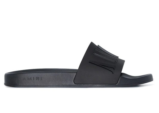 Toboggan de piscine Amiri noir gravé