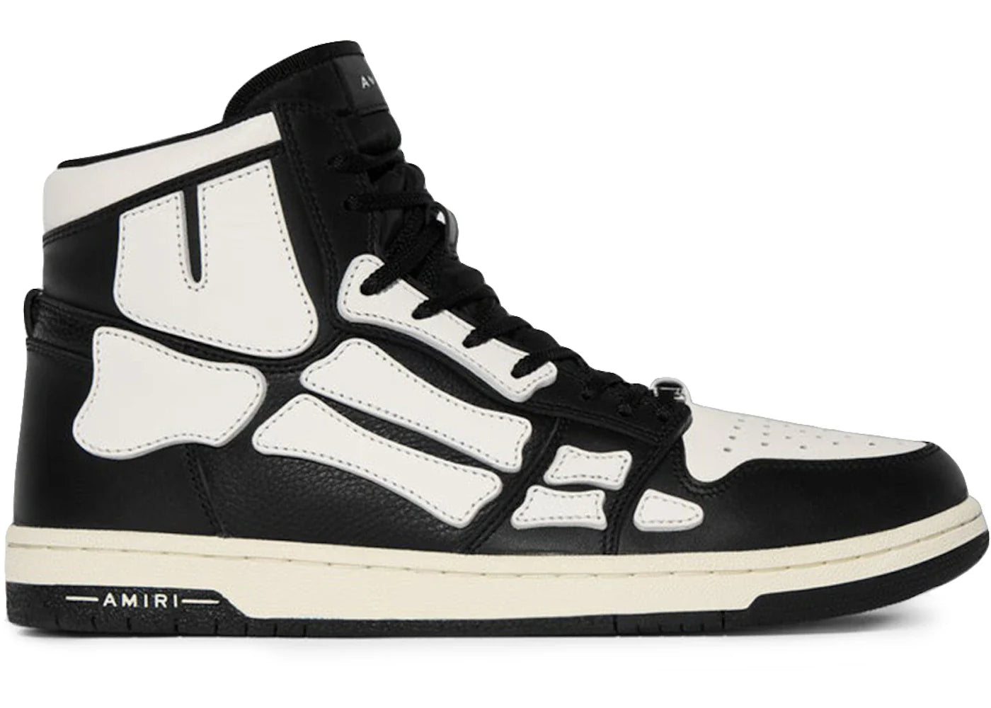 Amiri Skel Top Hi Noir Noir Blanc