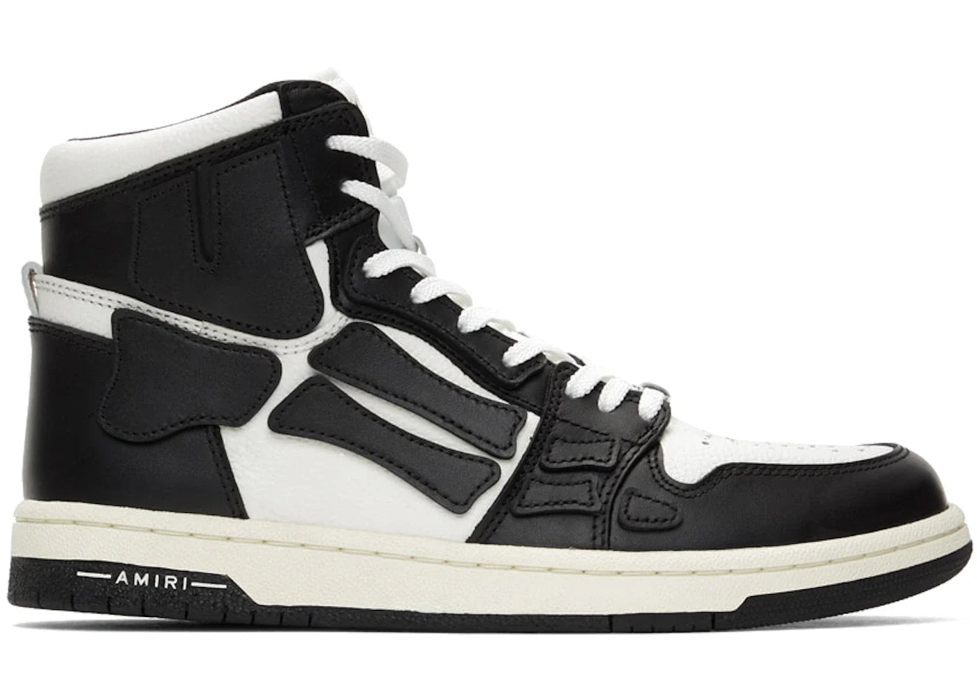 Amiri Skel Top Hi Noir Blanc