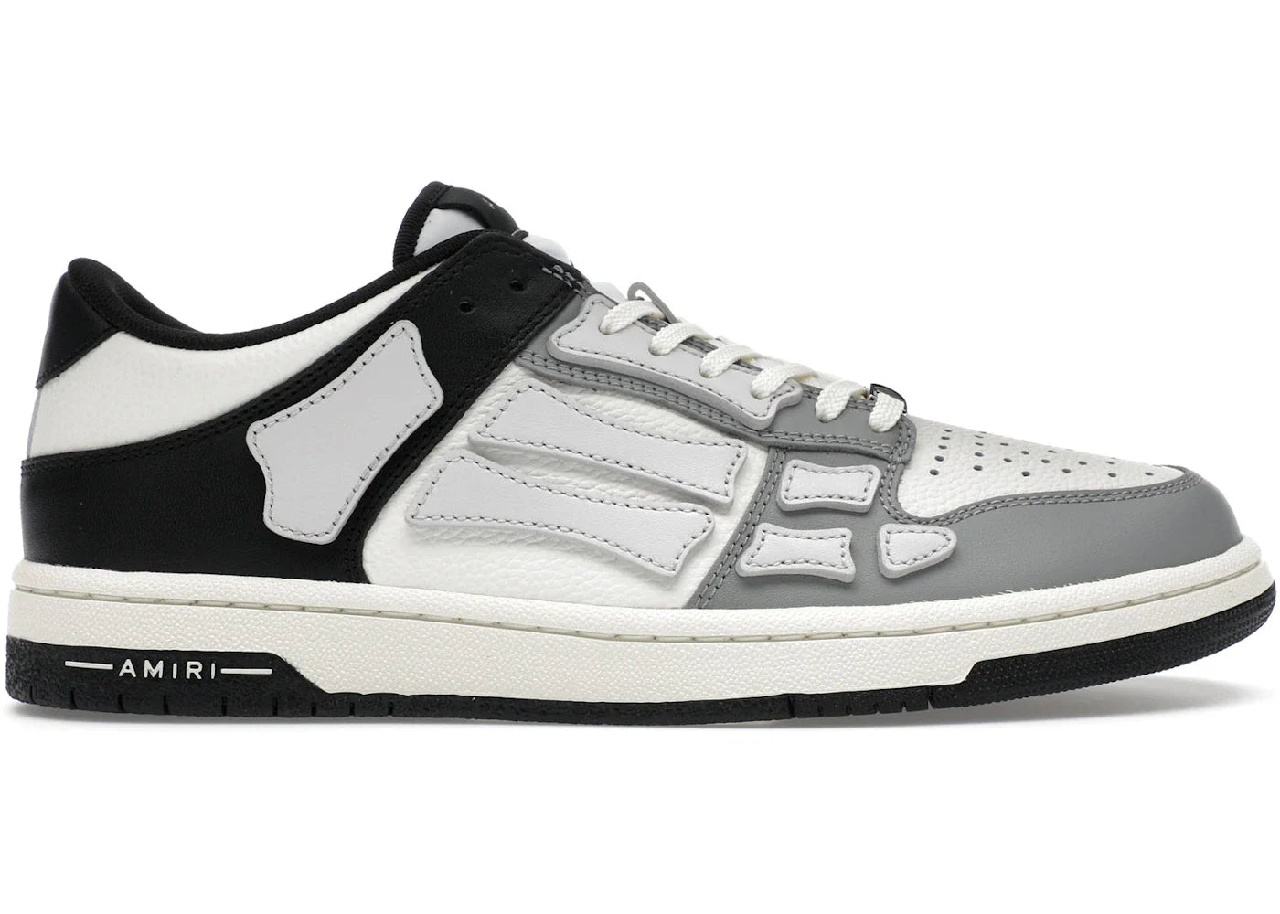 Amiri Skel Top Low Noir Blanc Gris