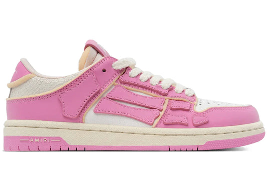 Amiri Skel Top Low Collegiate Fuchsia Rose Blanc (Femme)