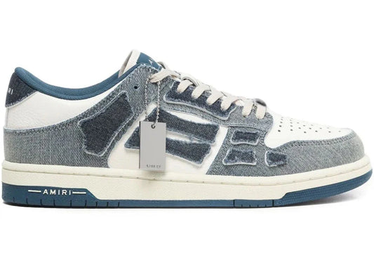 Haut Amiri Skel Low Denim Bleu Ardoise (Femme)