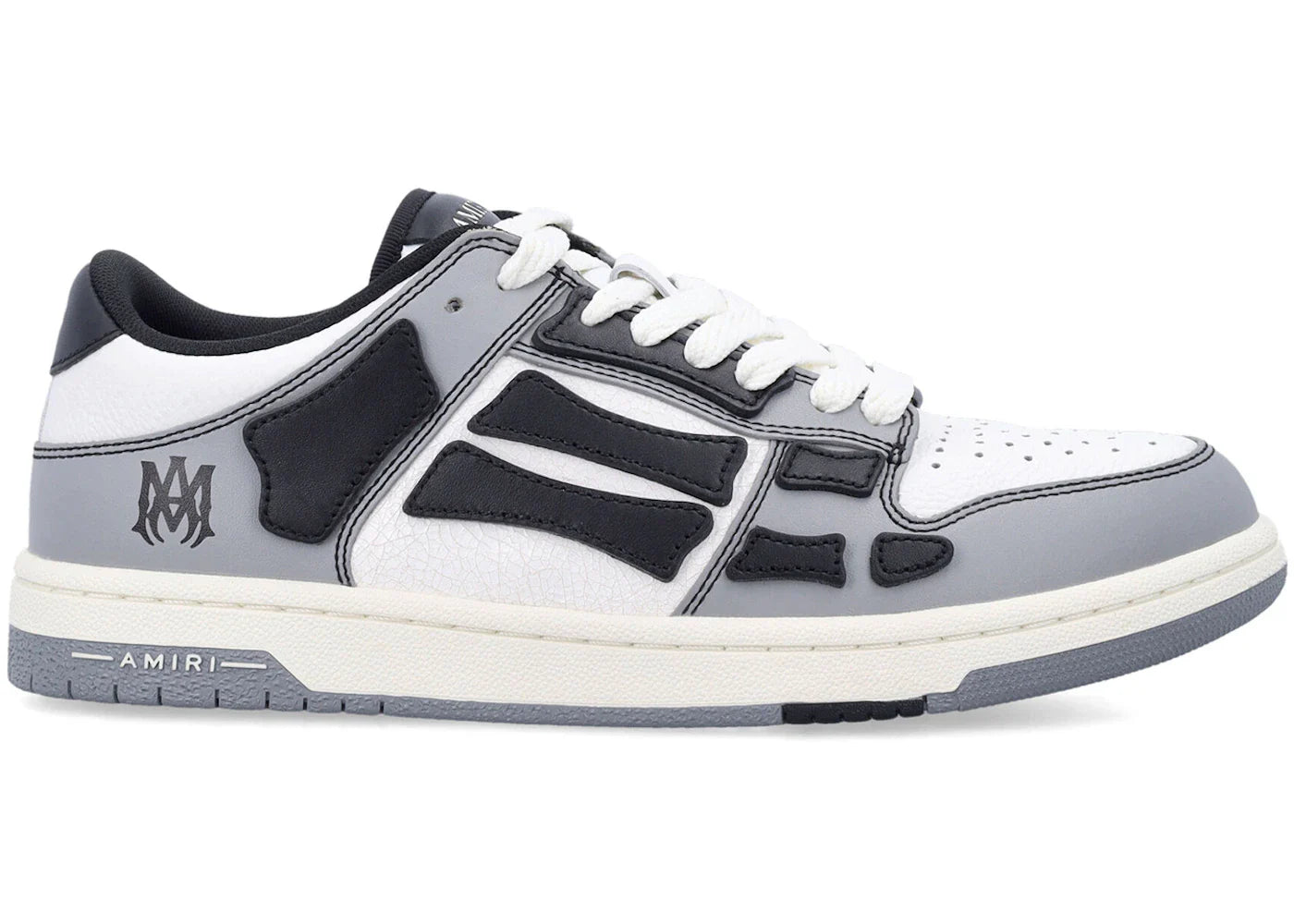 Amiri Skel Top Low Varsity Gris Noir (Femme)