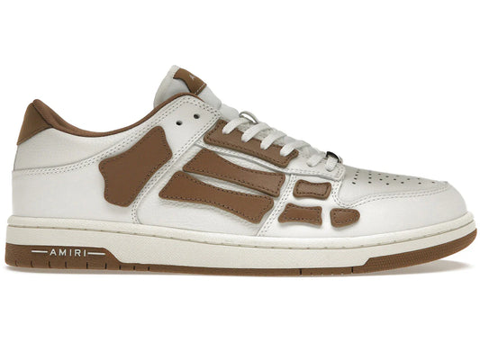 Amiri Skel Top Low Blanc Marron Blanc