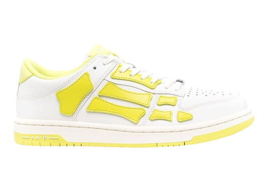 Amiri Skel Top Low Blanc Jaune Fluo