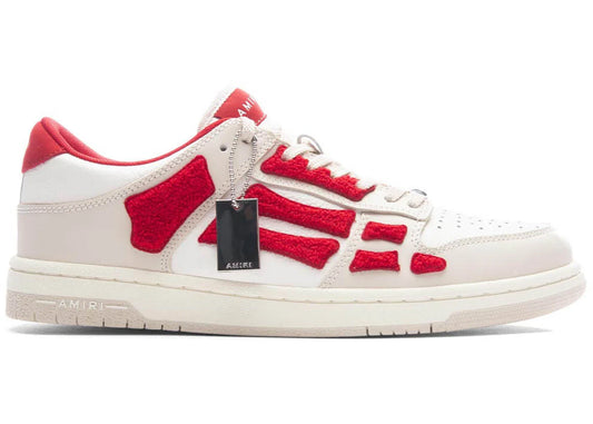 Haut Amiri Skel bas blanc rouge chenille