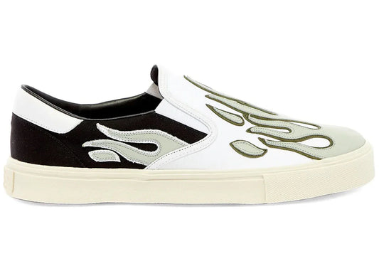 Amiri Flame Slip On Citron vert pâle/Noir