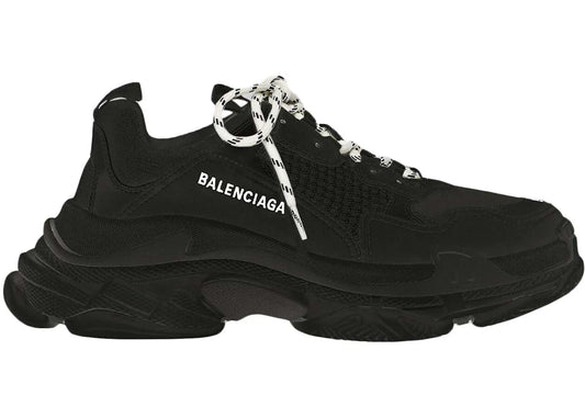Balenciaga Triple S Noir Blanc Dentelle (Femme)
