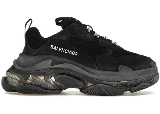 Balenciaga Triple S Clear Sole Double Black (Femme)