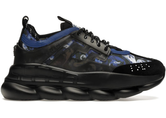 Versace Chain Reaction Baroccoflage Print Bleu