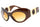 Lunettes de soleil Versace Irrégulières Transparent Marron/Jaune Dégradé Marron