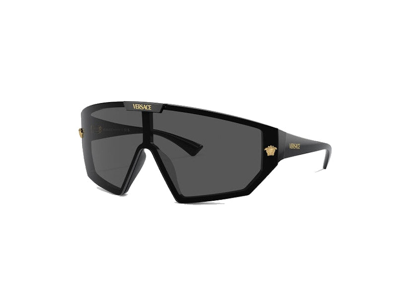 Lunettes de soleil Versace Maxi Medusa Horizon Sgh noires