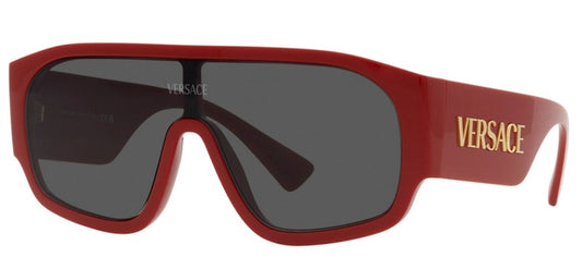 Lunettes de soleil Versace Shield rouges
