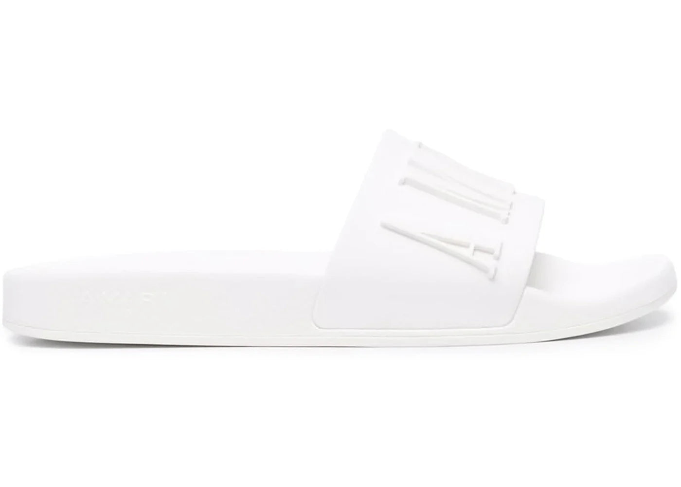 Toboggan de piscine Amiri en relief blanc