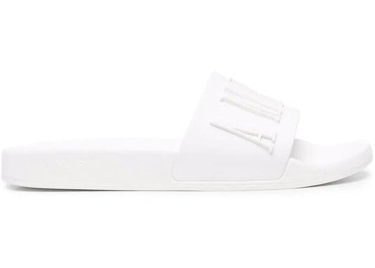 Toboggan de piscine Amiri en relief blanc